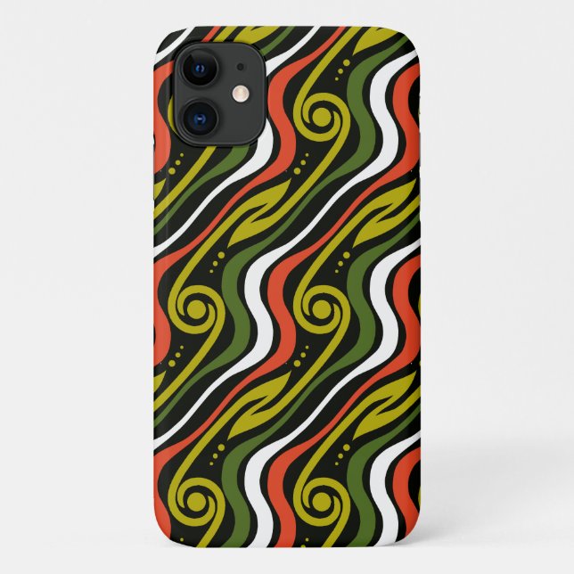 Capa Para iPhone 11 stripes pattern (Verso)