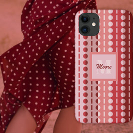 Capa Para iPhone 11 Stripes Pleadas - Cor-de-rosa a rato-gabinete de o