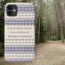Capa Para iPhone 11 Stripes Pleadas em Creme Profundo e Cinza Roxo
