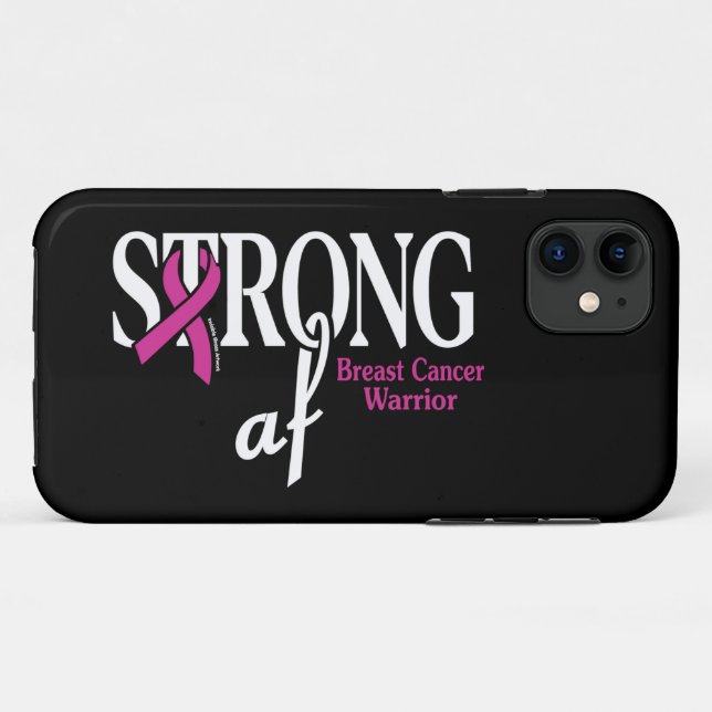 Capa Para iPhone 11 STRONG af...Cancer de mama (Verso (horizontal))