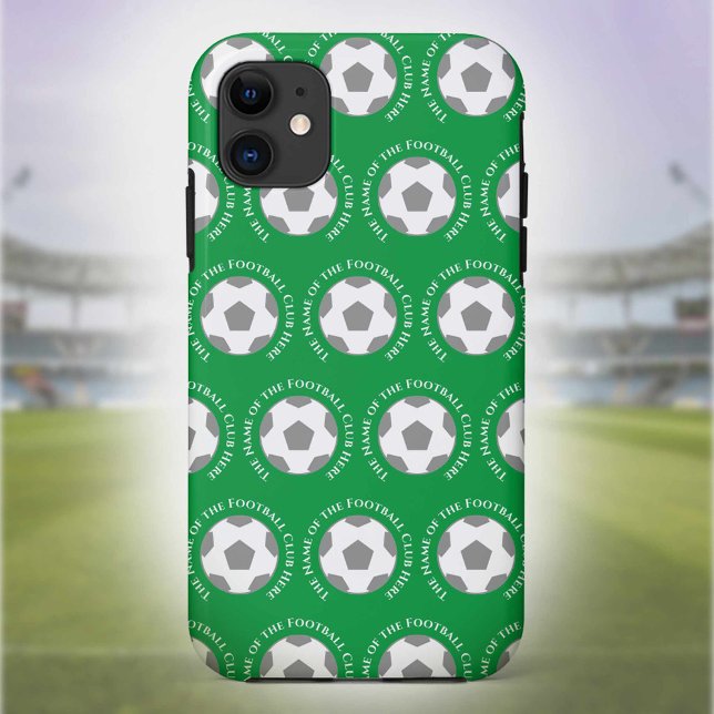 Capa Para iPhone 11 Sua Equipe de futebol em verde (Criador carregado)