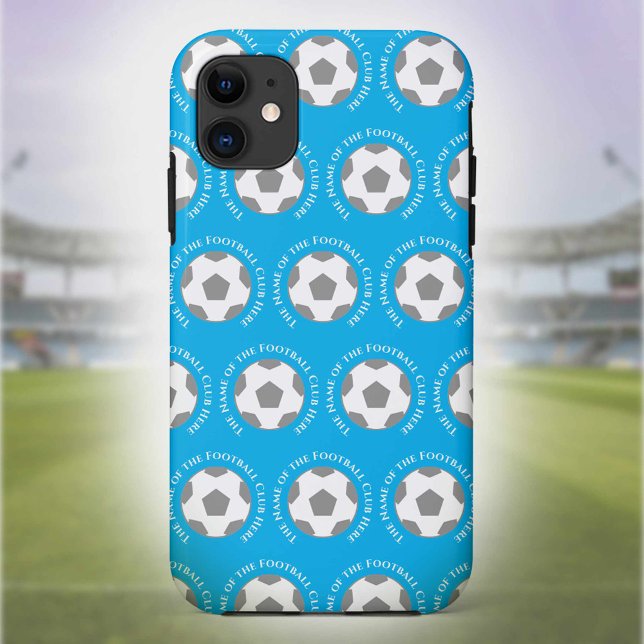 Capa Para iPhone 11 Sua Equipe de futebol no céu azul (Criador carregado)