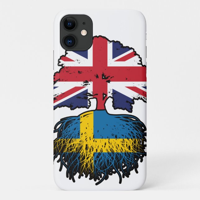 Capa Para iPhone 11 Suecia sueca Reino Unido Reino Unido (Verso)