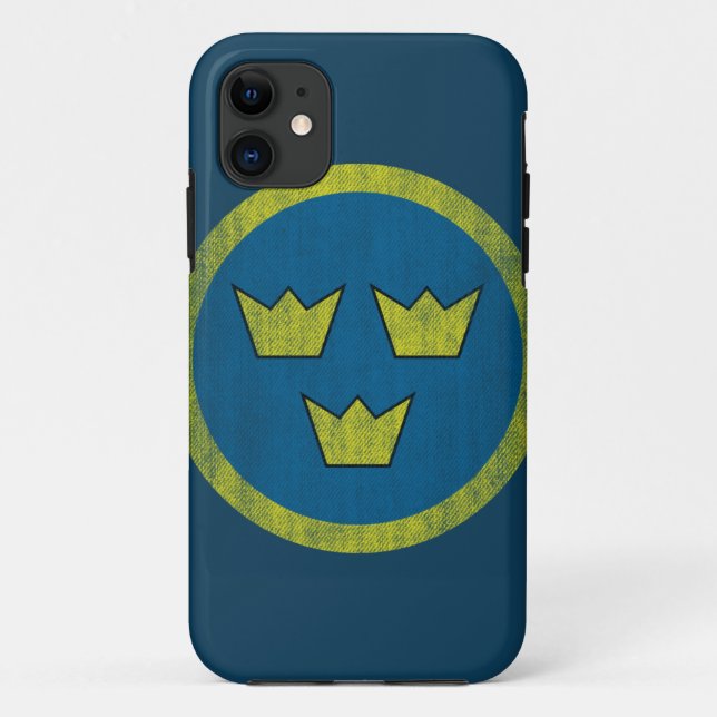Capa Para iPhone 11 Suecia Vintage (Verso)