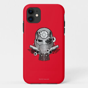 Capa Para iPhone 11 Suicide Squad   Deadshot Mask & Guns Tattoo Art
