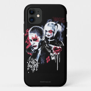 Capa Para iPhone 11 Suicide Squad Joker & Harley Painted Graffiti