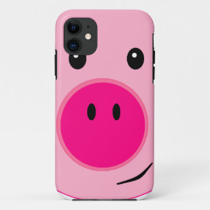 Capa Para iPhone 11 Suíno rosa-claro