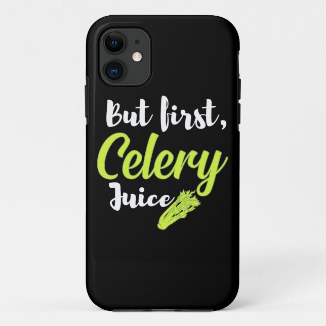 Capa Para iPhone 11 Sumo Vegetariano Mas Primeiro Aipo (Verso)