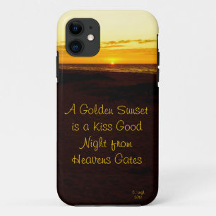 Capa Para iPhone 11 Sunset do ouro