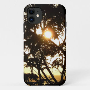 Capa Para iPhone 11 Sunset Through Tres I Fotografia Tropical