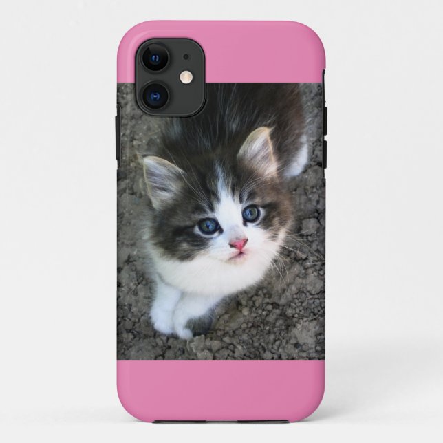 Capa Para iPhone 11 SUPER FOFO Kitten Personalizável (Verso)