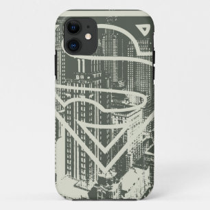 Capa Para iPhone 11 Super-Homem Estilizado Logotipo verde de Metropol