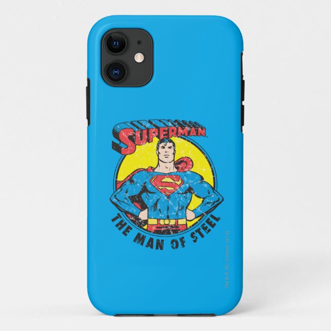 Capa Para iPhone 11 Super-Homem O Homem de Aço (Verso)
