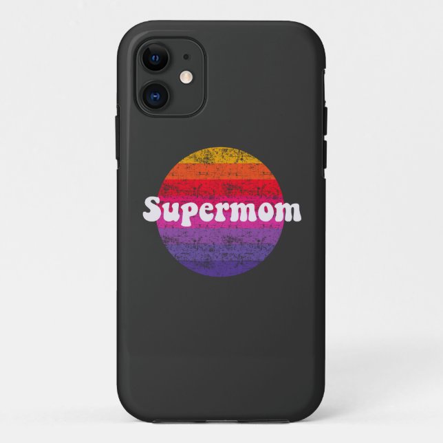 Capa Para iPhone 11 Super-mãe para a melhor mãe (Verso)