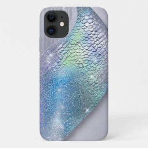 Capa Para iPhone 11 Superfície Brilhante Com Padrões Orgânicos
