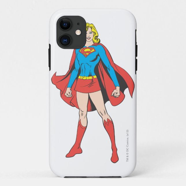 Capa Para iPhone 11 Supergirl Fight Stands (Verso)
