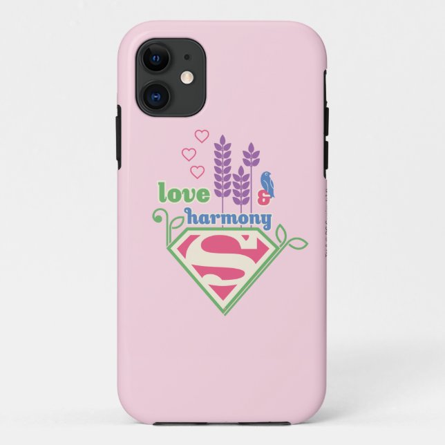 Capa Para iPhone 11 Supergirl Love & Harmony (Verso)