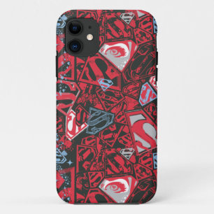 Capa Para iPhone 11 Supergirl Stary Red Pattern