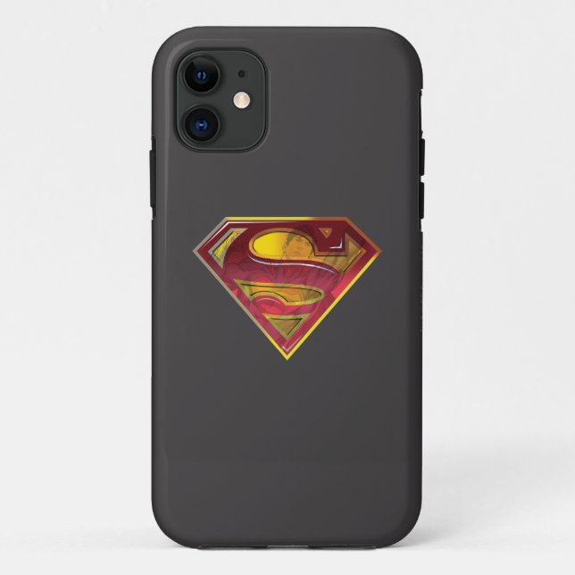 Capa Para iPhone 11 Superman S-Shield | Logotipo Reflexo (Verso)