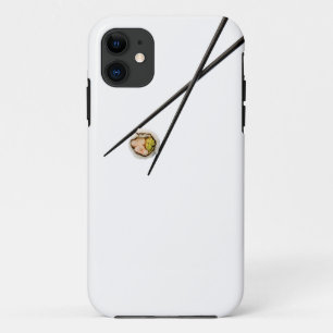Capa Para iPhone 11 Sushi e chopsticks pretos - personalizados