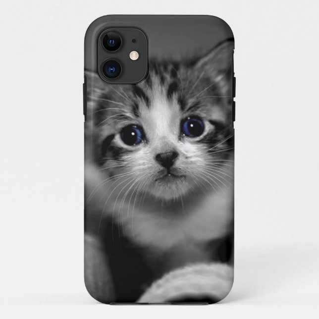 Capa Para iPhone 11 Sweet Tabby Kitten (Verso)