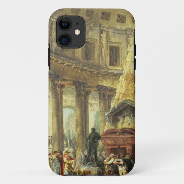 Capa Para iPhone 11 T28516 Alexander o excelente que visita o túmulo (Verso)