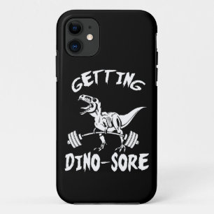 Capa Para iPhone 11 T-Rex, Obtendo Dino Sore, Engraçado, Cartoon, Work