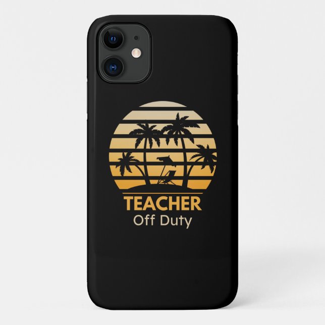 Capa Para iPhone 11 T-Shirt do Professor de Desativação (Verso)
