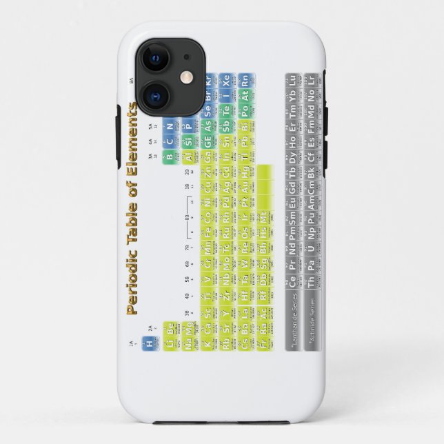 Capa Para iPhone 11 Tabela Periódica (Verso)