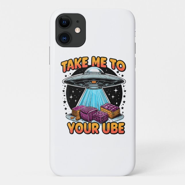 Capa Para iPhone 11 Take Me to Your Ube  (Verso)