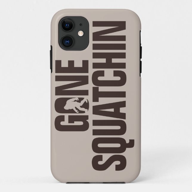 Capa Para iPhone 11 Tan e marrom idos de Squatchin (Verso)