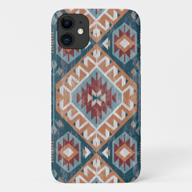 Capa Para iPhone 11 Tapete Antigo Turco Kilim Kabristan (Verso)