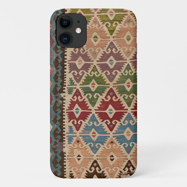 Capa Para iPhone 11 Tapete Turco Kilim (Verso)