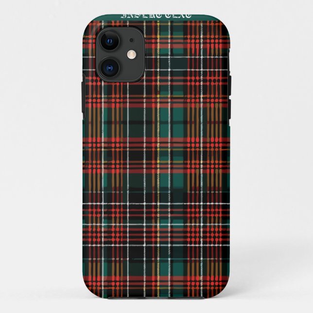 Capa Para iPhone 11 Tartan (Verso)