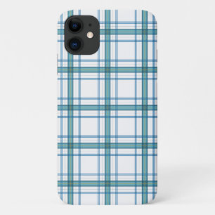 Capa Para iPhone 11 Tartan em turquesa...