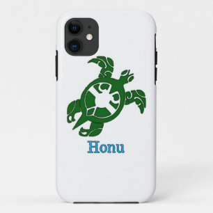 Capa Para iPhone 11 Tartaruga do Mar de Honu Verde sobre Casaca Branca