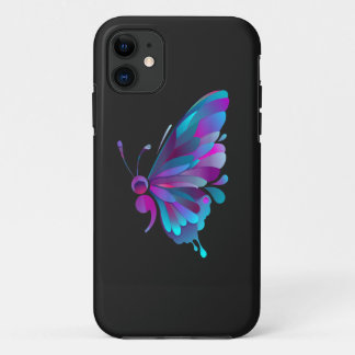 Capa Para iPhone 11 tatuagem T-Sh do semicolon da borboleta vintage se