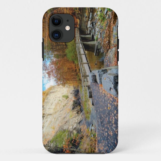 Capa Para iPhone 11 Taughannock cai parque estadual (Verso)