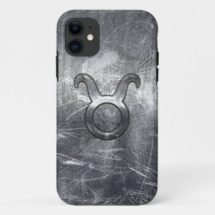 Capa Para iPhone 11 Taurus Zodiac - Símbolo Grunge Estilo