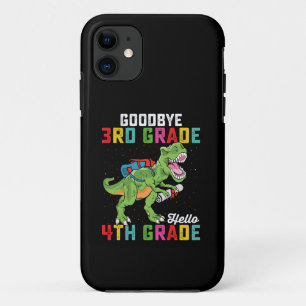 Capa Para iPhone 11 Tchau 3ª Série Olá 4ª Série T Rex Dinossauro