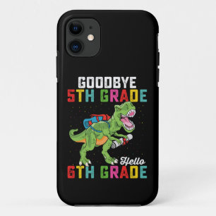 Capa Para iPhone 11 Tchau 5ª Série Olá 6ª Série T Rex Dinossauro