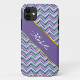 Capa Para iPhone 11 Teal e Ametyst ZigZag