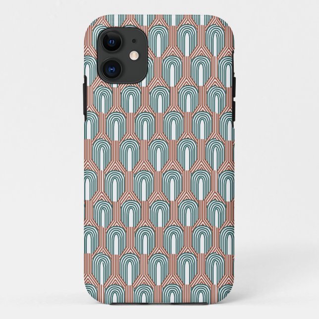 Capa Para iPhone 11 Teal e Cobre (Verso)