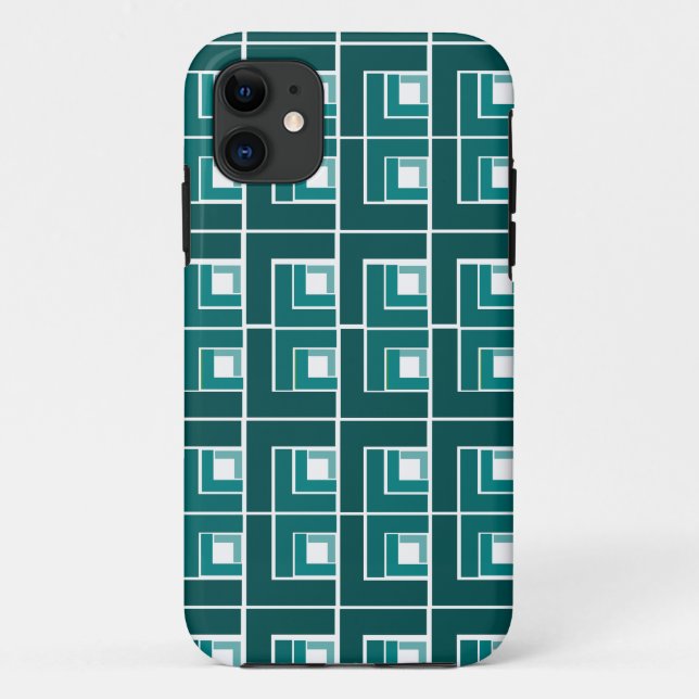Capa Para iPhone 11 Teal Topsy Turvy (Verso)