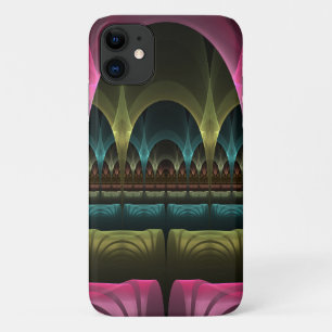 Capa Para iPhone 11 Teatro de Fantasia, Abstrato de Arte Fractal Color