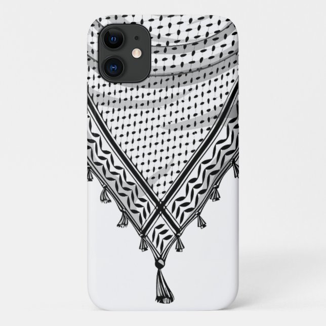 Capa Para iPhone 11 Tecido Tradicional do Keffiyeh Scarf Palestino (Verso)