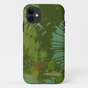 Capa Para iPhone 11 Tecido Tropical Faux Vintage
