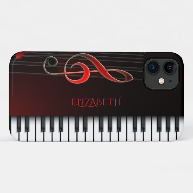 Capa Para iPhone 11 Teclado E Limpeza De Tremores (Verso (horizontal))