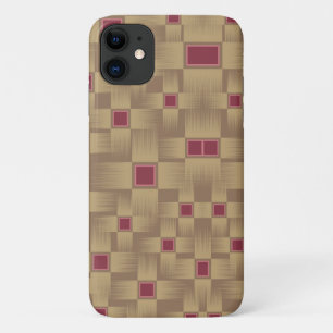 Capa Para iPhone 11 Teclado geométrico Dourado e Abstrato