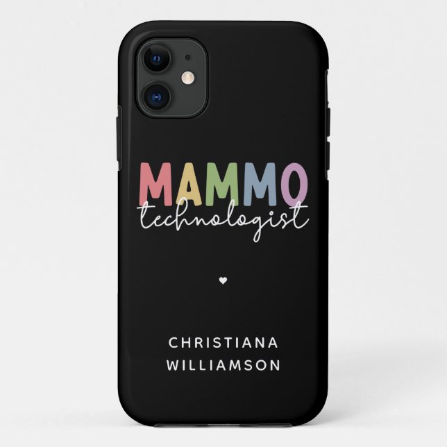 Capa Para iPhone 11 Tecnologia de Mammografia Personalizada Tech (Verso)